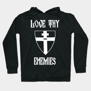 Love Thy Enemies Orthodox Cross Byzantine Shield Eirene Hoodie